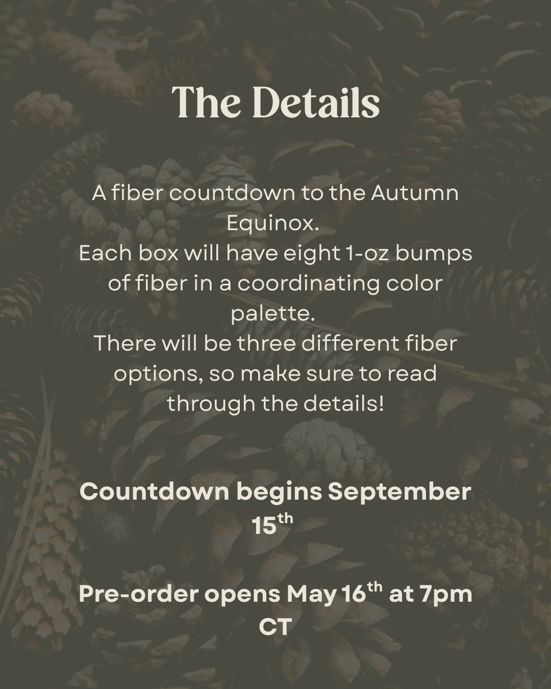 Autumn Equinox - Fiber Countdown (Pre-Order)