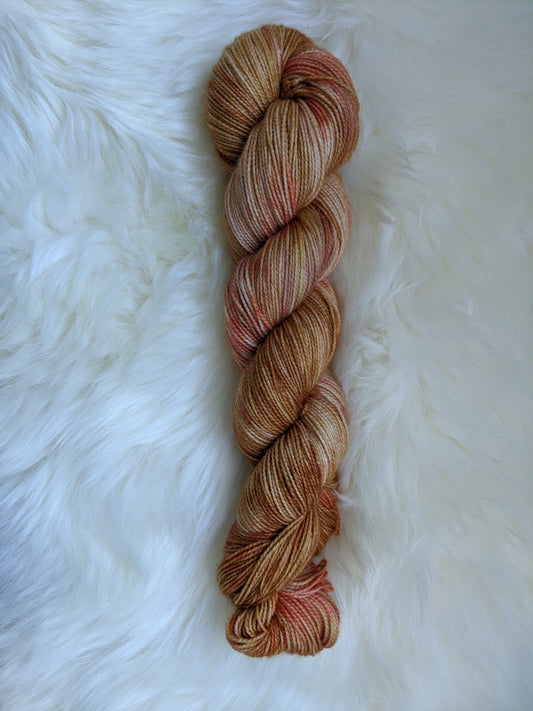 Pumpkin Spice - BFL Twist Sock - 2 Ply