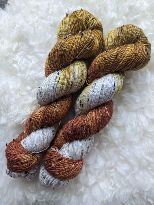 Aspen - BFL Tweed Sock - 2 ply
