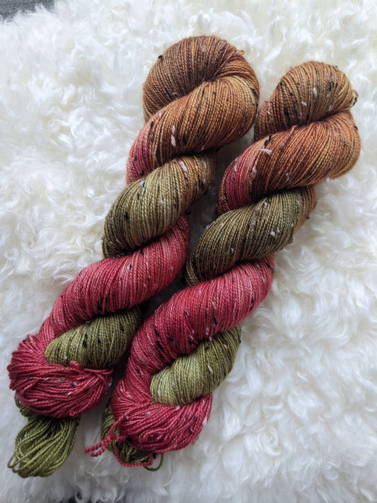 Fall in MN - Merino Tweed Sock - 2 ply